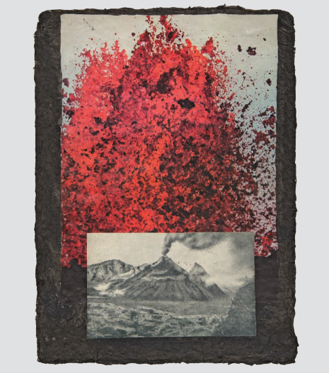 Susan Levin, "Volcano Dream" // 8 1/2" x 11" Susan Levin, "Volcano"