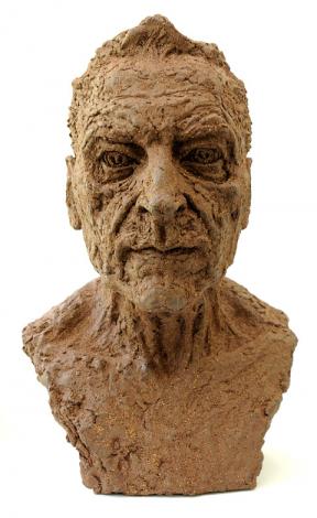 "Dad" | 2013, Terracotta and Sand, 13 inches x 20 inches 